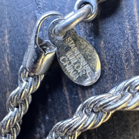 Milor Lot Bangle Bracelets Rope Chain Necklace Silver/ Gold Tone Stainless Steel - Picture 12 of 15